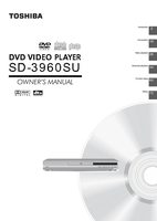 Toshiba SD3960 SD3960SU ser0107 DVD Player Operating Manual