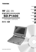 Toshiba SDP1200 SDP1400 Consumer Electronics Operating Manual