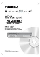 Toshiba SDV65HT SDV65HTSU ser0135 DVD/VCR Combo Player Operating Manual