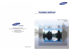 Samsung HLS5687WX TV Operating Manual