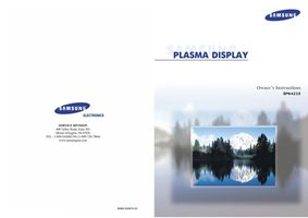 Samsung SPN4235 TV Operating Manual