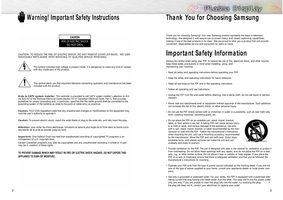 Samsung SPN4235 TV Operating Manual