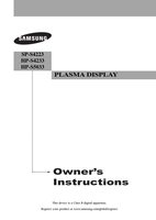 Samsung HCM4215WX TXN2745FPNXXAA TXP1634X TV Operating Manual