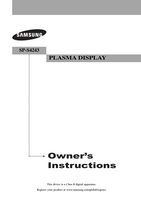 Samsung SPS4243 TV Operating Manual