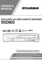 Philips SSD803 DVD/VCR Combo Player Operating Manual