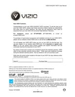 Vizio SV422XVT TV Operating Manual