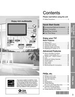 Panasonic TCL32G1 TCL37G1 TV Operating Manual