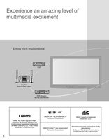 Panasonic TCP42C2OM TV Operating Manual