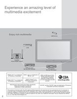 Panasonic TCP42GT25 TCP50GT25 TV Operating Manual