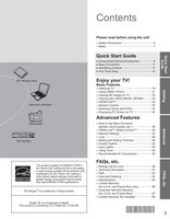 Panasonic TCP42GT25 TCP50GT25 TV Operating Manual