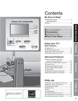 Panasonic TH37PX60U TH42PX60U TH42PX60X TV Operating Manual