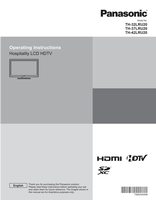 Panasonic TH42LRU20OM TV Operating Manual