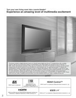 Panasonic TH42PZ80UOM TV Operating Manual