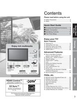 Panasonic TH46PZ850UOM TV Operating Manual