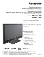 Panasonic TH50PX80UOM TV Operating Manual