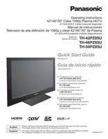 Panasonic TH50PZ85UOM TV Operating Manual