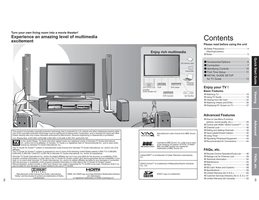 Panasonic TH65PX600U TV Operating Manual