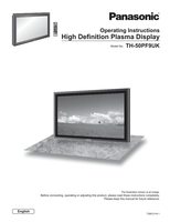 Panasonic THEBP50F9 TV Operating Manual