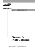 Samsung TXR2779 TV Operating Manual