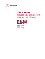 Westinghouse TX47F430S TV Operating Manual