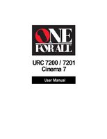 One For All URC7200 URC7201 Universal Remote Control Operating Manual