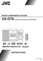 JVC CAUXG70 SPUXG70 UXG70 Audio System Operating Manual