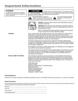 RCA VC125HF TV Operating Manual