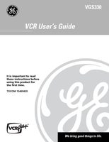 RCA VGS330 VCR Operating Manual