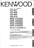 Kenwood HTB203 KRFV4530D KRFV5030D Audio/Video Receiver Operating Manual