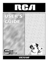 RCA VR701HF TV Operating Manual