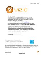 Vizio VS370E TV Operating Manual