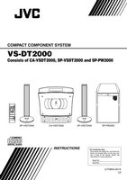 JVC CAVSDT2000 SPPW2000 SPVSDT2000 Audio System Operating Manual