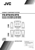 JVC CAVSDT6 CAVSDT8 SPVSDT6 Audio System Operating Manual