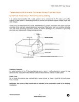 Vizio VX20LHDTV20A TV Operating Manual