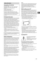 Sony XBR65X850B TV Operating Manual