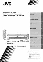 JVC XVF80BK XVF85GD DVD Player Operating Manual