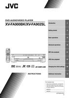 JVC XVFA900BK XVFA902BK DVD Player Operating Manual