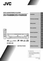 JVC xvfa90bk XVFA95GD DVD Player Operating Manual