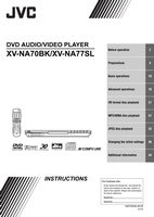 JVC XVNA70BK XVNA77SL DVD Player Operating Manual