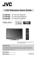 JVC LT42P789 LT47P789 LT52P789 TV Operating Manual