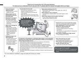 JVC LT22EX19OM TV Operating Manual