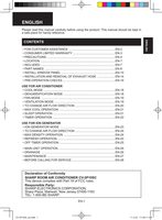 Sharp CV2P10SC Air Conditioner Unit Operating Manual