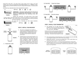 Allstar 9921 Garage Door Opener Operating Manual