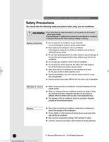 Samsung AQB12JJWC/KCV Air Conditioner Unit Operating Manual