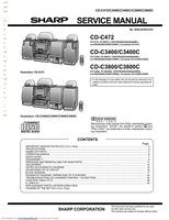 Sharp CDC472 CDC3400 CDC3400C CDC3800 CDC3800C Service Operating Manual