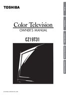 Toshiba CT9995 CZ19T31 TV Operating Manual