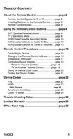 Dish-Network 103602 Universal Remote Control Operating Manual