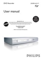 Philips DVDR617 DVD Recorder (DVDR) Operating Manual