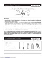 Regency REGENCY GLADIATOR GL3 Ceiling Fan Operating Manual