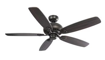 Hampton Bay Southwind II 52 in. 50273 Indoor LED Matte Black Ceiling Fan